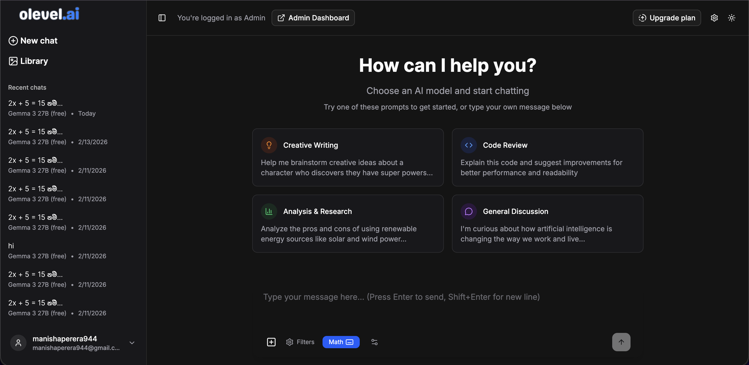 OLevel.ai platform